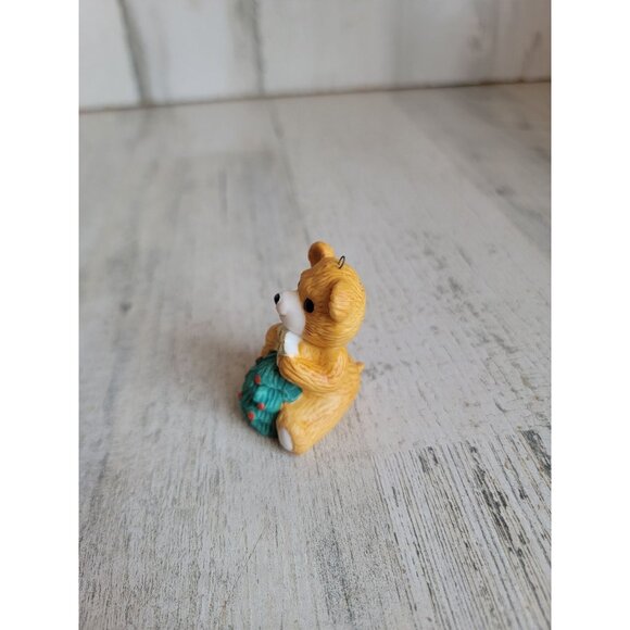 Hallmark Cinnamon Bear vintage porcelain 1990 ornament xmas - Picture 3 of 6